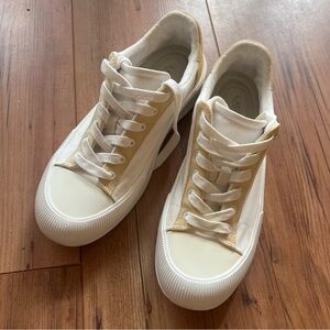 Polo Ralph Lauren White and Tan Sneakers